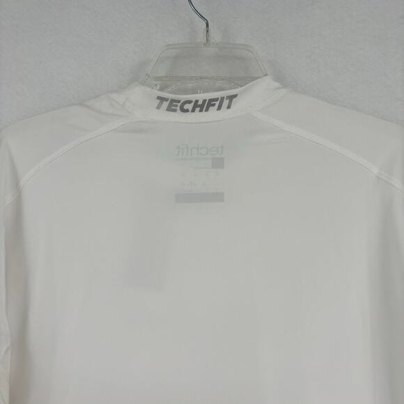 Adidas Performance Techfit Compression Base Layer Top White Size 2XL - Picture 10 of 14
